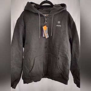 Ororo Heated Fleece Hoodie sz XL NWT Black